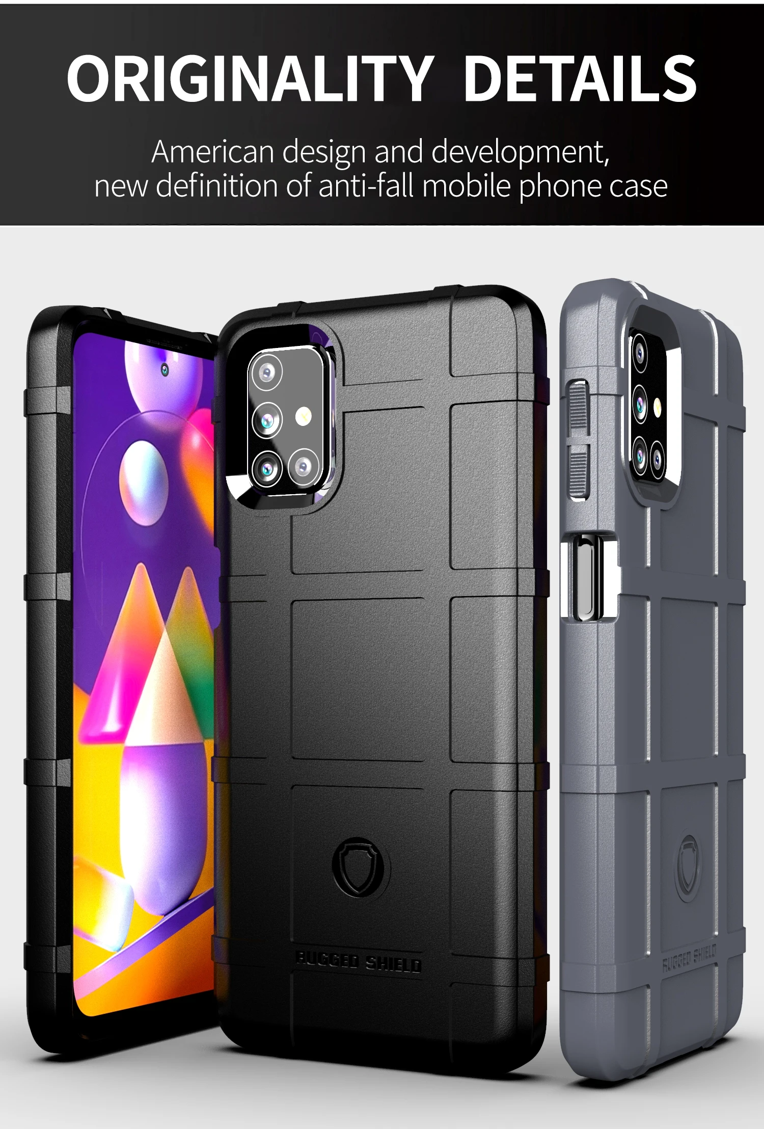 New Product Protector For Samsung Galaxy M31S 6.5inch Silicone Heavy Duty Protection Full cover Case For Galaxy M31S Shell