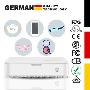 

Portable UV Light Box Ultraviolet Sterilizer Box Automatic UV Light Sterilizer Toothbrush Face Mask Disinfection Box
