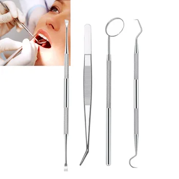 

Dental Mirror Stainless Steel Dental Mouth Mirror Dental Kit Dental Pick Dentist Prepare Tool Mirror Sickle Tartar Scaler Teet