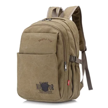 

Men's Outdoor Travel Army Bag Canvas Hiking Camping Tactical Rucksack Men Military Backpack Solid Color Tactical Bag for male