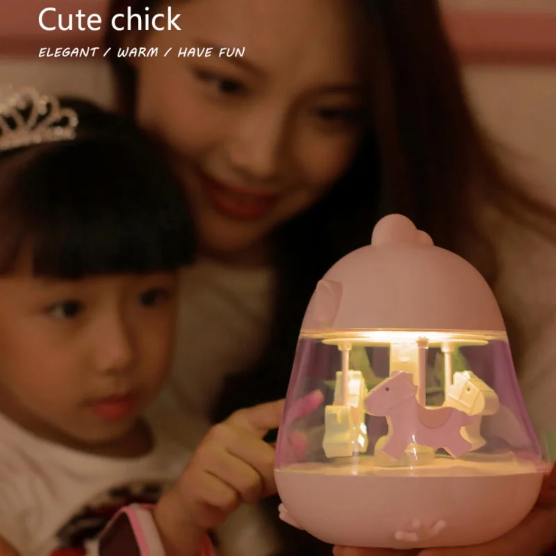 Светильник Led Красочный креативный USB карусель музыка BoxAtmosphere Защита глаз сенсорный Ночной светильник сказочный подарок