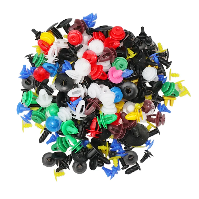 

200Pcs Auto Fastener Random Mixing Universal Car Fender Plastic Clips Bumper Interior Decoration Auto Door Panel Liner