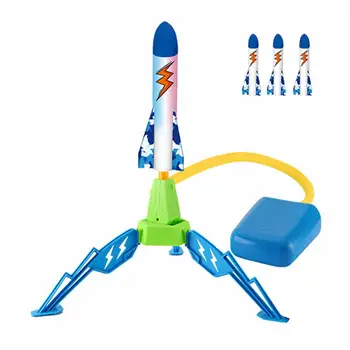 Wyrzutnia rakiet zabawka kosmiczna wyrzutnia rakiet z 3 rakietami Flash latające zabawki dla dzieci zabawa latające zabawki dla dzieci tanie i dobre opinie CN (pochodzenie)