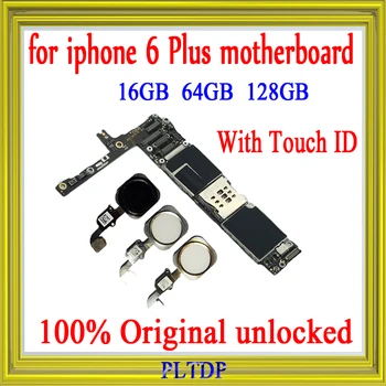 

For iPhone 6 Plus 5.5inch Motherboard Mainboard 100% Original Factory Unlocked With/No Touch ID Logic Board Good Working