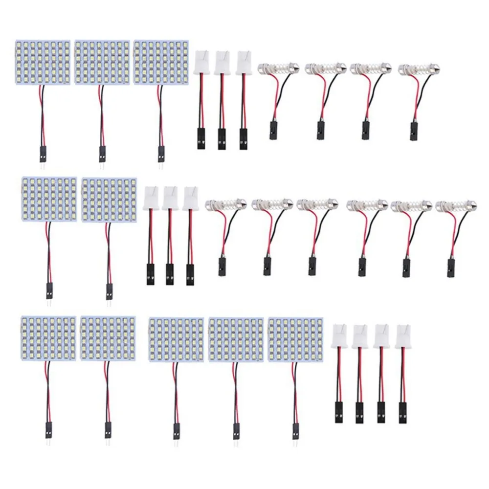 48-Smd 1210 Светодиодная панель Внутреннее освещение автомобильная лампа авто белые огни 10 шт
