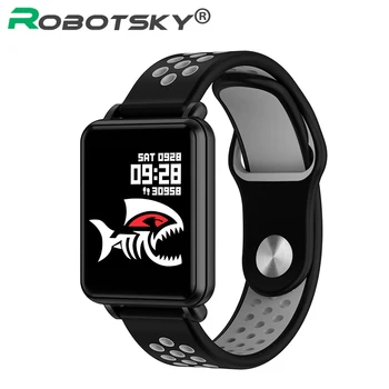

Robotsky Land 1 Smart Watch IP68 Waterproof Fitness tracker Heart Rate Sports Bluetooth Smartwatch Men Women For Android iOS