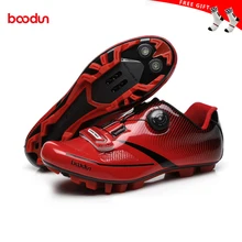 BOODUN Мужская велосипедная обувь, обувь для шоссейного велосипеда, обувь для горного велосипеда, светоотражающие велосипедные кроссовки, обувь для триатлона, гоночная обувь