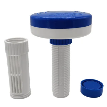 

Effective Sanitation Small Pool Adjustable Setting For Chlorine With Scale Floating Tablet Dispenser Floater Rotatable Bromine