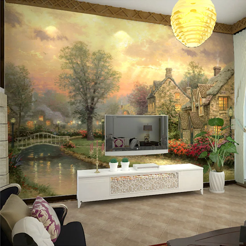 Papel де Parede 3D природа пейзаж картина маслом настенная бумага Гостиная Спальня