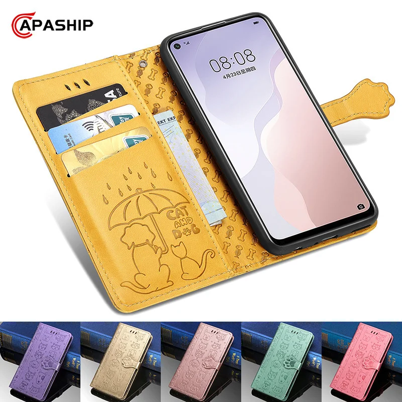 Cute Cartoon Cat Dog Animal Wallet Flip Case For Sony Xperia 1 iii 5 10 ACE ii ACEii 1ii 1iii 5ii 5iii 10ii 10iii L3 L4 L5 Cover | Мобильные