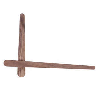 

New Walnut Wall Clock Quartz Movement Pointer Hour Minute Second Hand Parts 12''