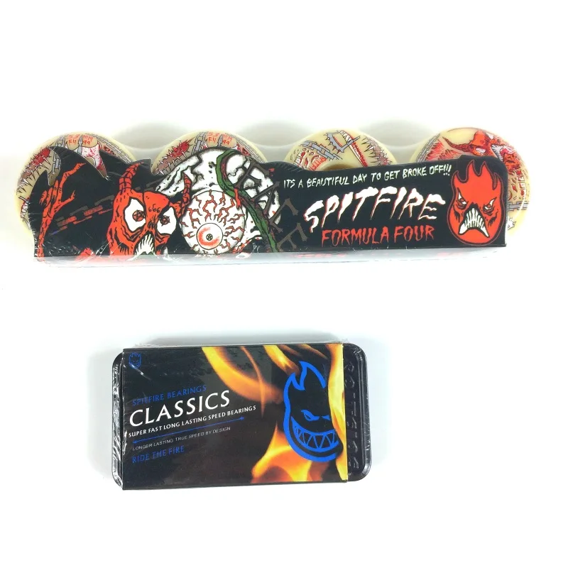 Skateboard Wheel Spitfire SHR Professional High Resilience Size 54*32mm 99D 101D 52*32 53*32mm Hardness And Bearing