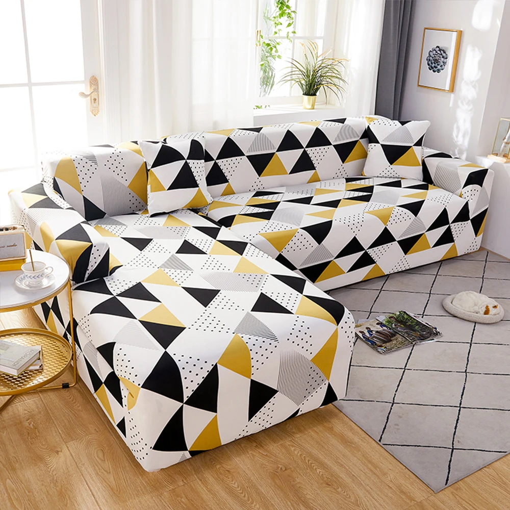 Sofa Seat Cover for Armchairs Removable Elastic Cushion Covers L shape Chaise longue Corner Sofa buy 2 pieces Sofa Covers