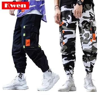 

Mens Cargo harem Pant Streetwear Harajuku Jogger Sweatpant Cotton Trouser Cargo Camouflage Pants Hip Hop Black Pants
