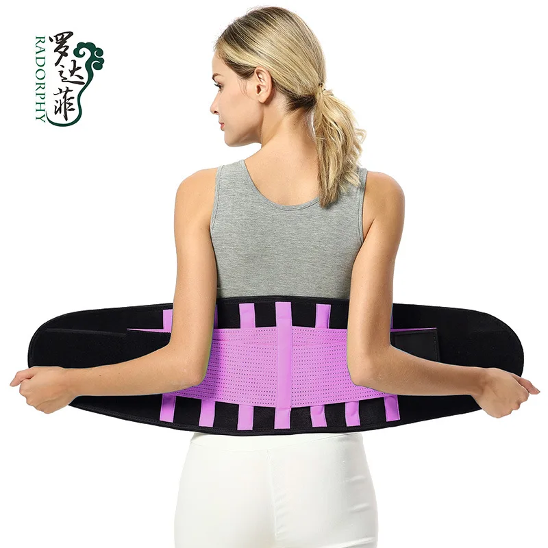 Cross Border Popular Waist Belt Fitness Belt Support Belly Belt Diving Material Color Burst Sweat Waist