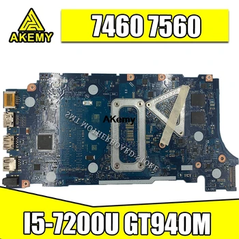 

LA-D821P 07T87H 0V736W 05 CPRV For Dell INSPIRON 7460 7560 motherboard BKD40 LA-D821P REV: 1.0 (A00) i5-7200U Testing work 100%