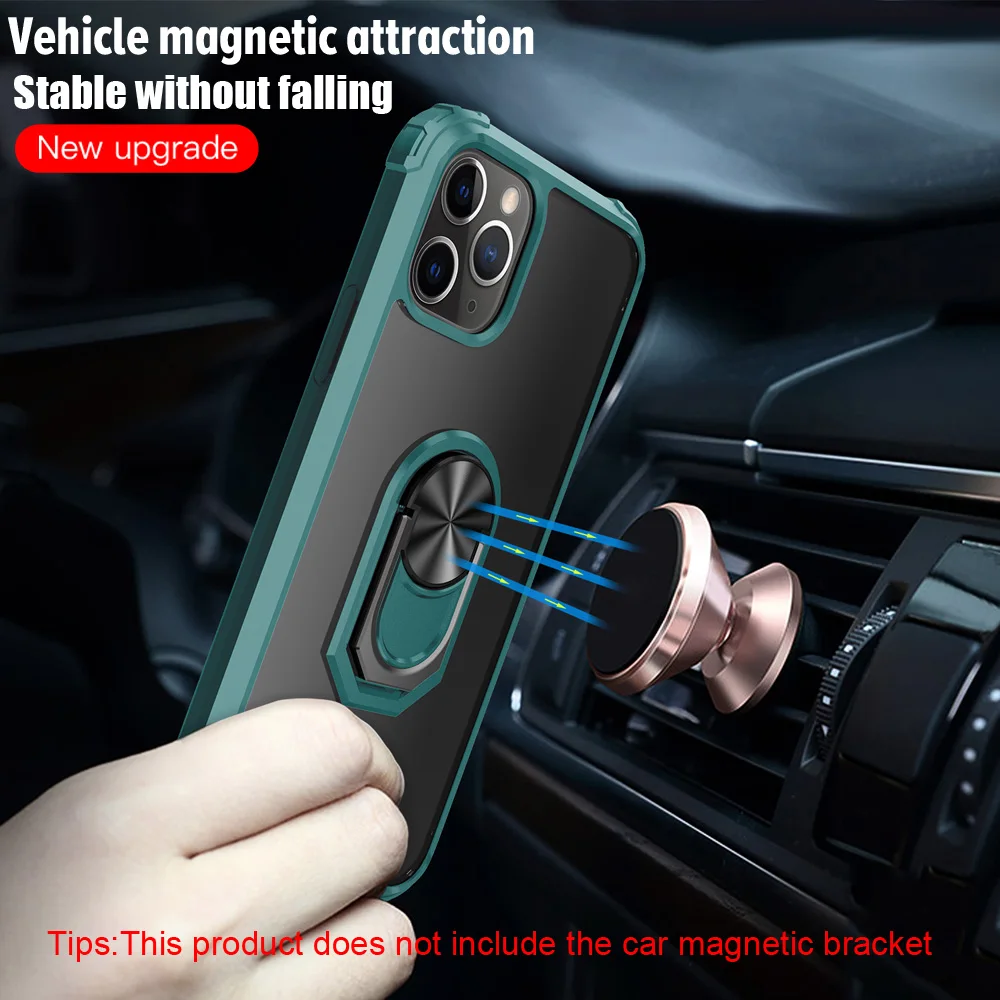 KEYSION Fashion Shockproof Case For iPhone 12 Pro Max silicone Transparent Ring Phone Back Cover for iPhone 12 mini 11 Pro Max