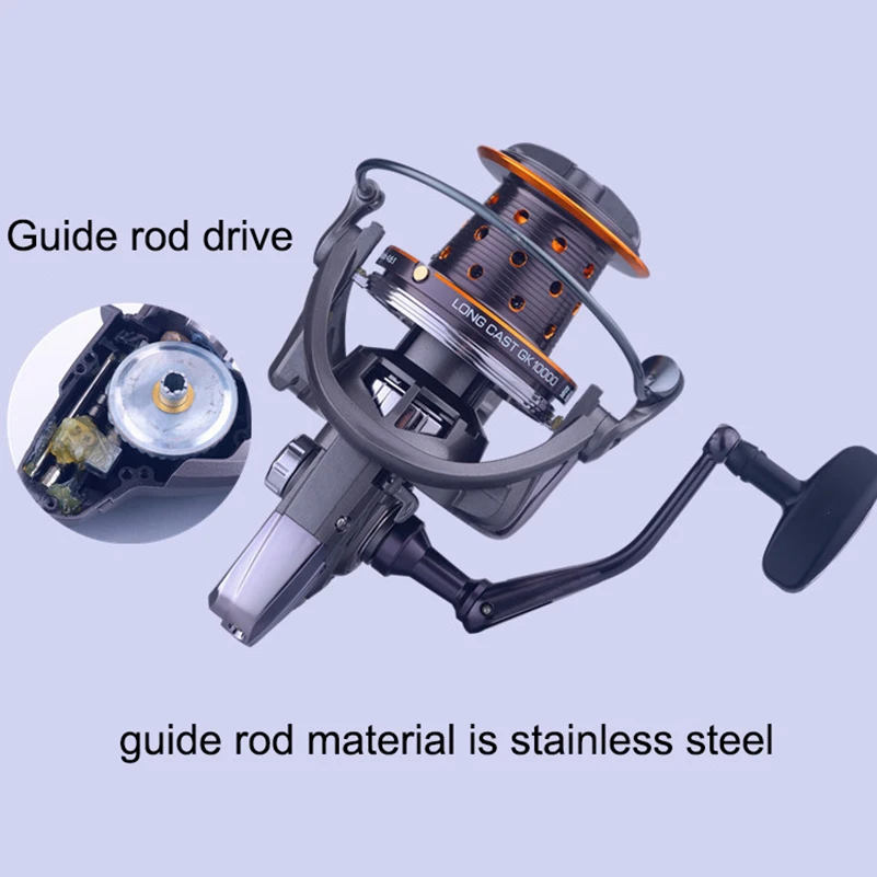 YUYU Sea Fishing Reel Spinning carp fishing Metal Spool 6+1BB reel Catfish fish spinning reel Surfcasting reel Fishing Reel