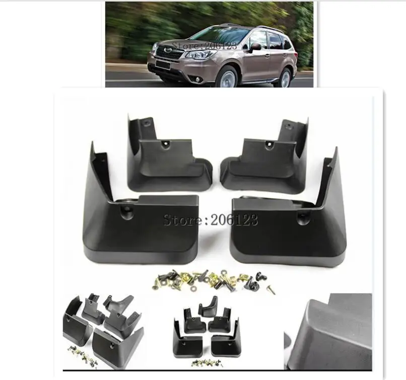 Литая Автомобильная щитка от грязи для Subaru Forester SJ 2014 2018 брызговики передняя и