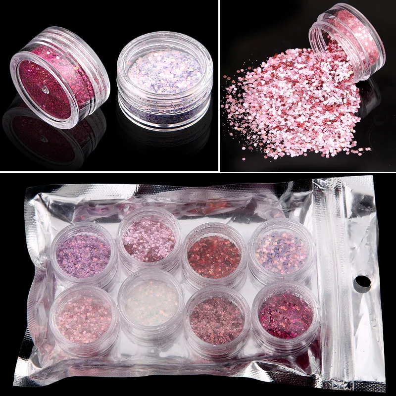 

Nail Sequins 12-Color Mixed Round Sequins Nail Stickers Sequins
