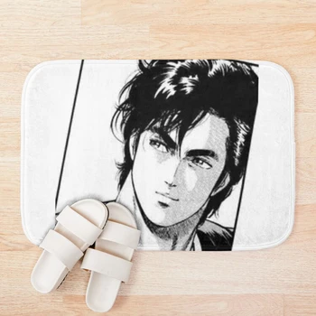 

City Hunter - Ryo Saeba Bath Mat Doormat Welcome Home Rectangle Anti-slip Carpet Rug Bedroom Entrance Floor Mats