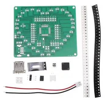 

MCU SMD LED Running Light Heart-shaped LED Flashing Light STC89C52 Welding Training DIY parts