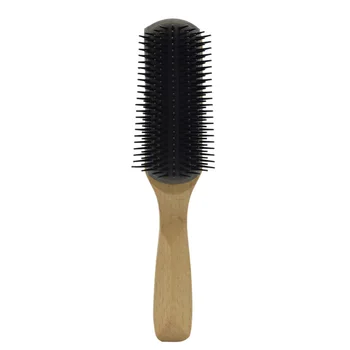 

Entangled Wet Brush Curls Hairdressing Comb Hair Brush Nine Rows Anti-Static Comb Men Oil Hair Brush Styling Tool-Black