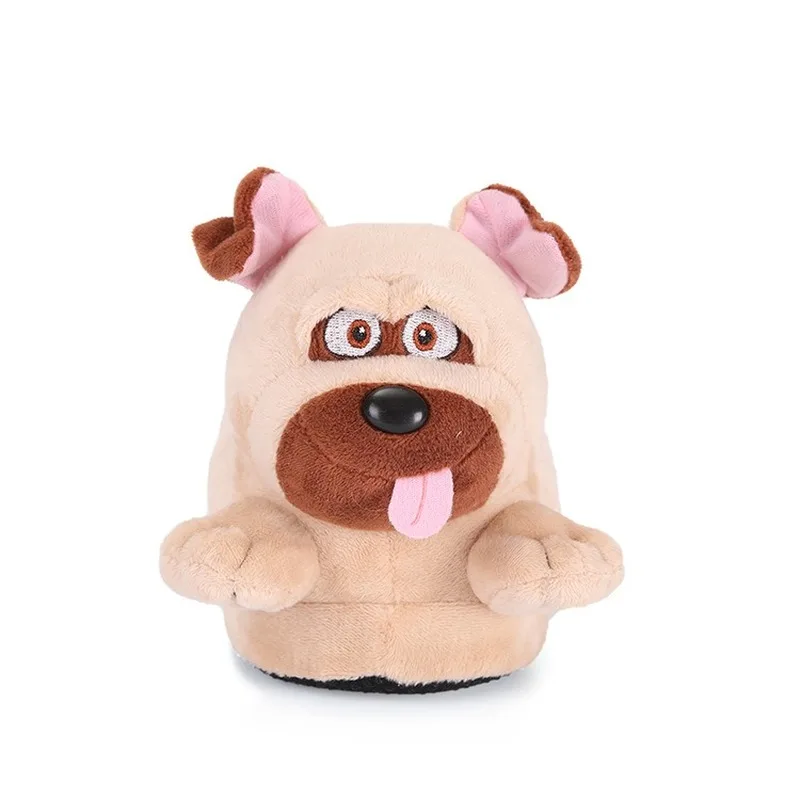 CuddlyIIPanda Hot Selling Triceratops Plush Slipper Wild Boar Winter Autumn Cartoon Warm Indoor Cotton Slippers Furry Slides 4
