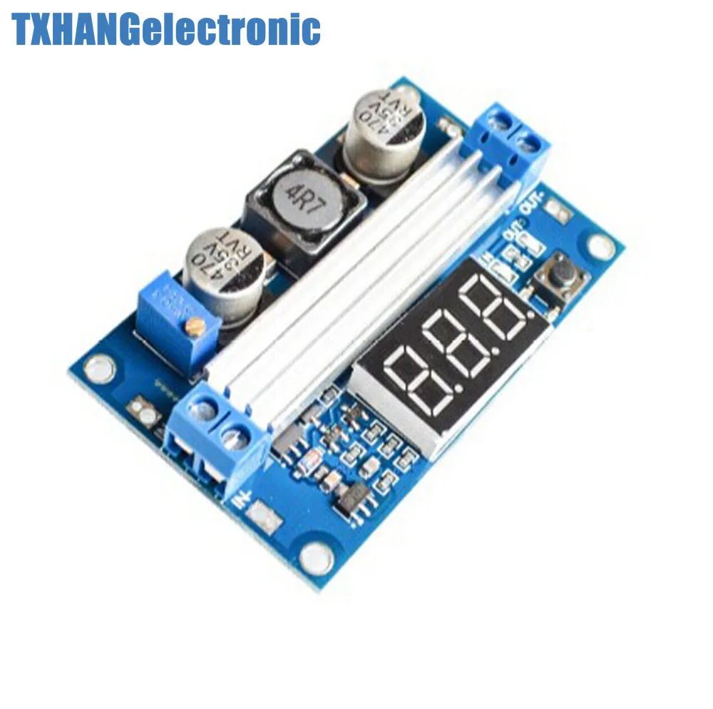 DC-DC 100W 3-35V 12V to 3.5-35V boost module power LED voltmeter diy electronics kit ammeter l | Электронные компоненты и