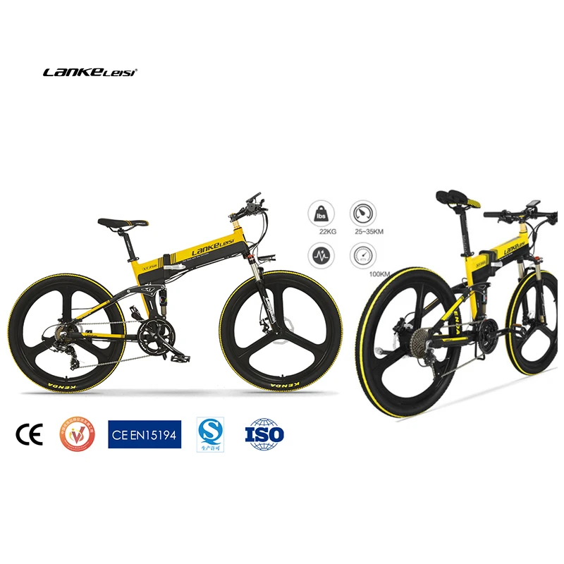 Lankeleisi 26 ''складной электровелосипед 400 Вт Электрический горный велосипед с