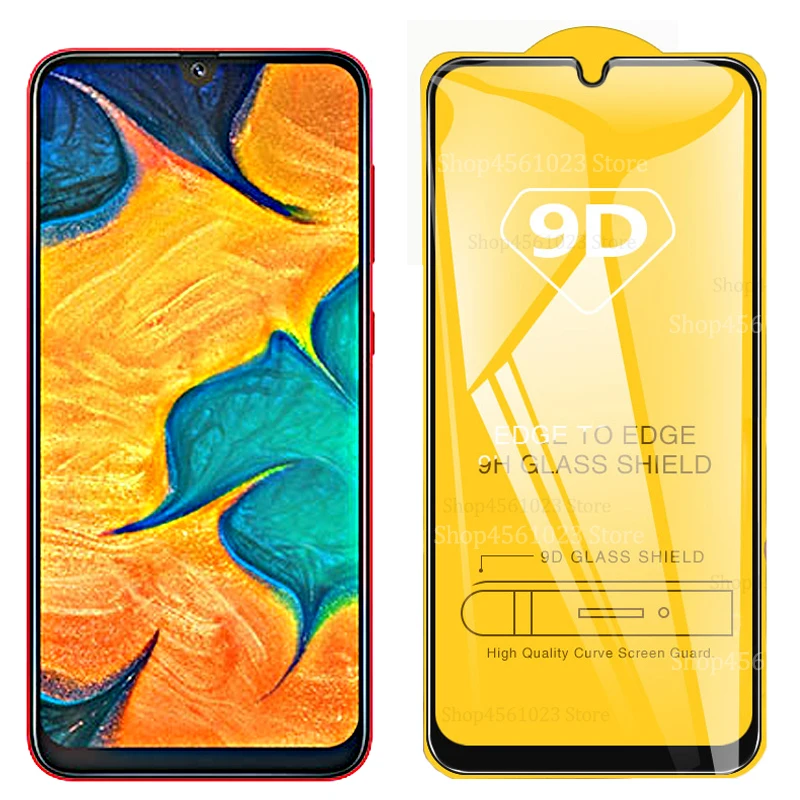 Защитное стекло закаленное 10D для Samsung Galaxy A50 A70 A40 A30 A20 A20e A10 M10 M20 M30 j4 j6 j8 plus