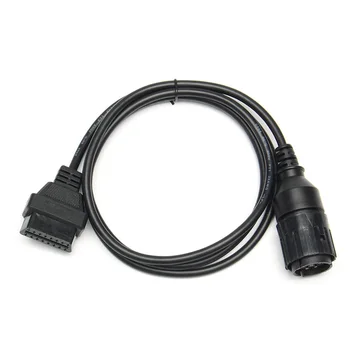

Car Cable Motorbike Diagnostic Tool Malfunction Connectors Motorcycle Black Adaptor 10PIN OBD2