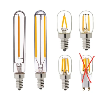 

T20 Refrigerator LED Filament Bulb E12 E14 Fridge Light Bulbs 220V 110V COB lamparas For Chandelier Retro Vintage Lamps,Dimmable