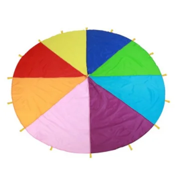 

3meter Diameter Outdoor Rainbow Umbrella Parachute Toy Team Game Toy