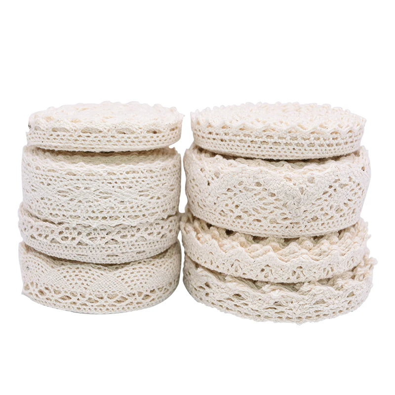 5/10 Yards Lace Ribbon Trim Cotton Embroidered Net african lace fabric Handmade Craft DIY Sewing Clothes Accessorie | Дом и сад