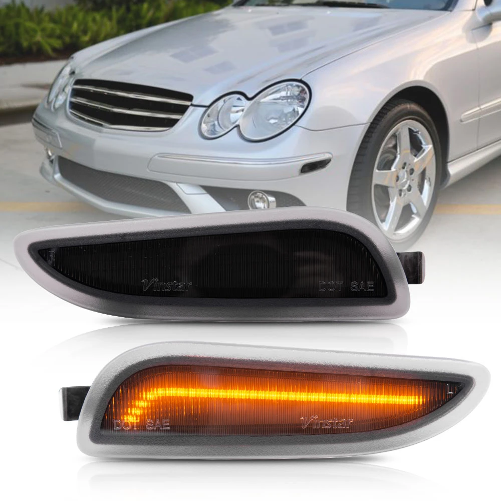 Z Przodu Boczne Światła Obrysowe Led Dla Benz W209 Glk55 Amg 03 06 Glk500 03 09 Gkl320 03 05 Wymienić Oem Led Kierunkowskaz Sidemarker Lampy|Signal Lamp| - Aliexpress