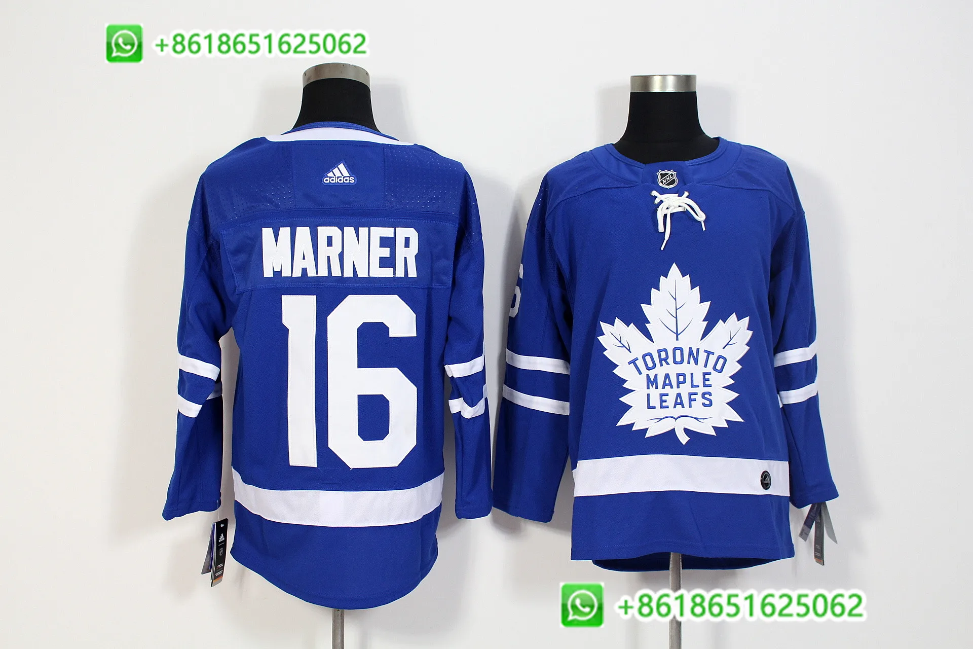 Золотой Men's Toronto Maple Auston Matthews Mitchell Marner William Nylander hockey jerseys - Цвет: Золотой