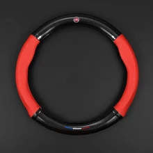 

Leather Car Steering Wheel Cover For Fiat Grande Punto Bravo Tipo Panda Freemont Doblo Stilo Auto Accessories