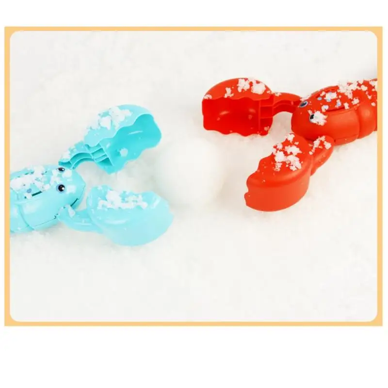 Multi-function Children Snowball Maker Clip Practical Cute Cartoon Lobster Hippopotamus Outdoor Sports Sand Mold Toys Beach Toys