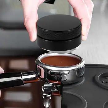 

Coffee Tamper Distributor Leveler Tools Home Kichen Coffee Making Accessories Shop Black 57mm Press Flat Base for coffee