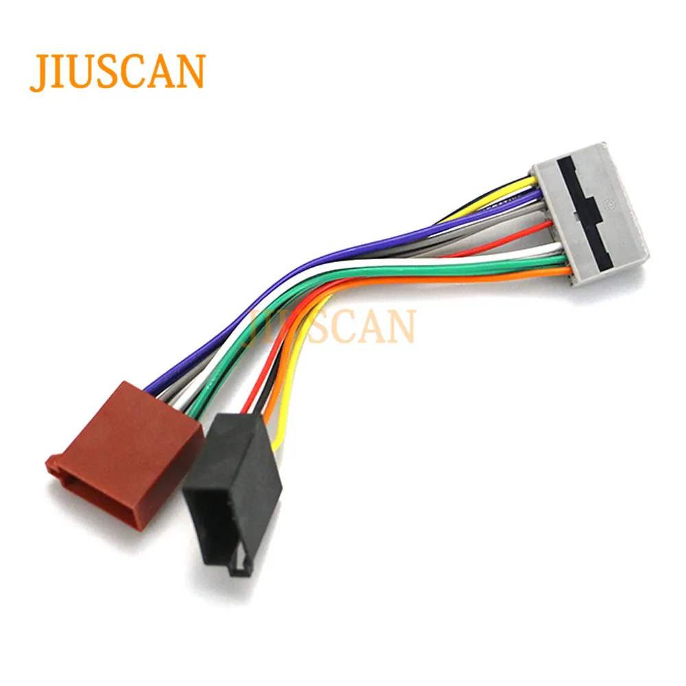 JIUSCAN 12-111 ISO радио адаптер для HONDA& MITSUBISHI& PEUGEOT жгуты проводов разъем свинцовый ткацкий станок кабель штекер Адаптер стерео