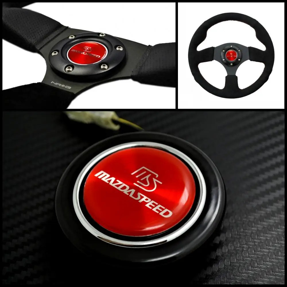 

Red Emblem Steering Wheel Horns Button for Mazda