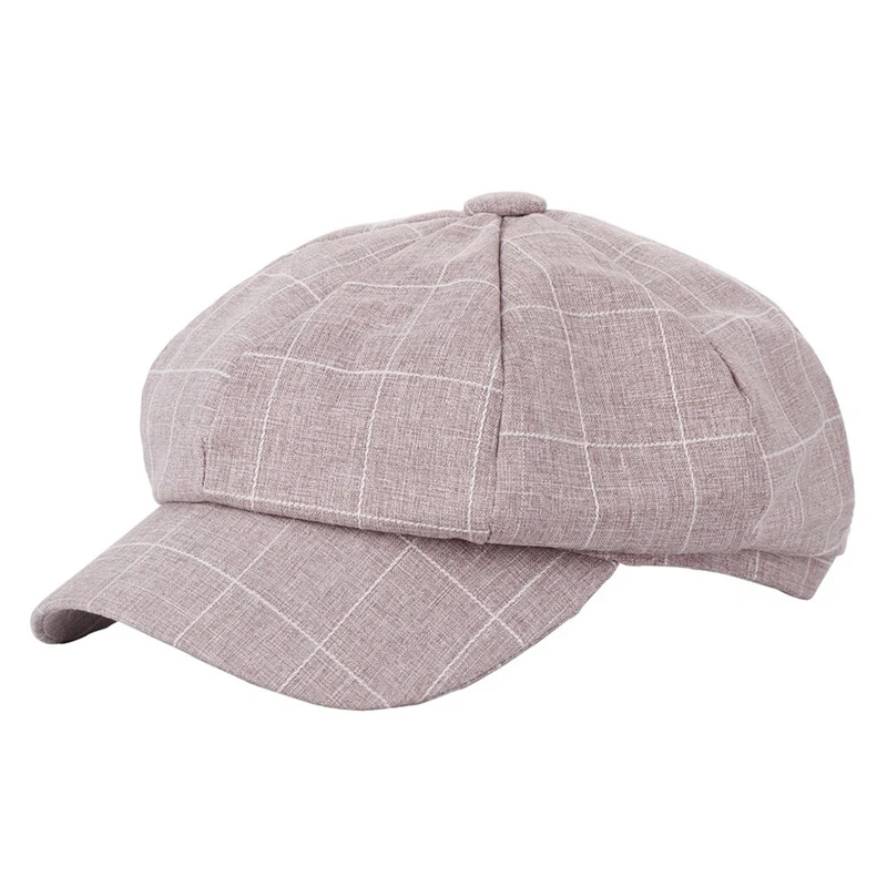 Винтажная Кепка в британском стиле, клетчатый берет, кепка s, модная восьмиугольная кепка, повседневная Кепка Newsboy, тыква, шляпы Гэтсби, Кепка унисекс