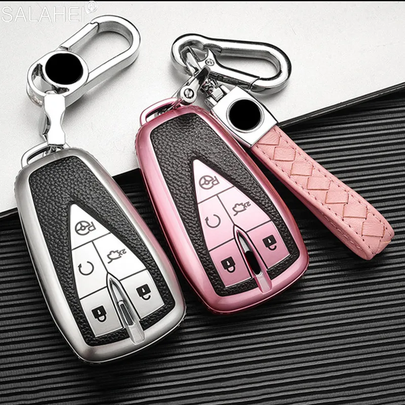 

TPU Car Key Case Full Cover Fob For Changan CS35Plus CS55Plus CS75Plus 2019 2020 3/4/5 Buttons Key Shell Car Styling Accessories