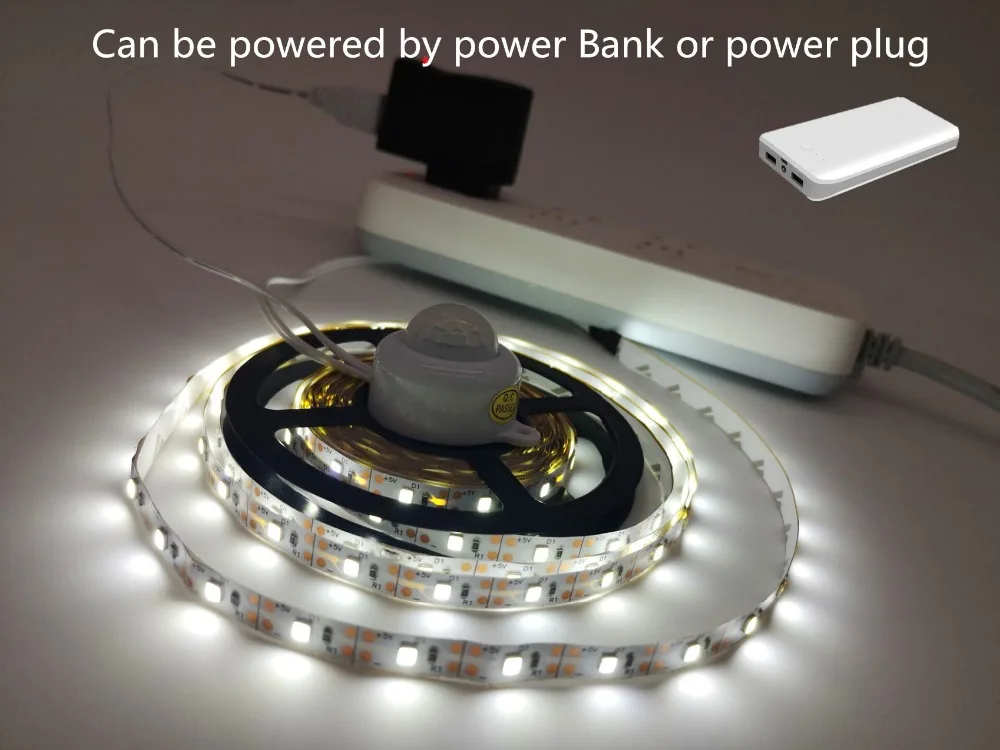 

DC 12V LED Wireless PIR Motion Sensor Lamp Strips Smart Night Lighting Under Cabinet Lights Kitchen Bedside Home Decor Strips