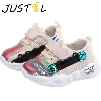 

JUSTSL 2020 Autumn New Child Sports Shoes Breathable Mesh Soft Bottom Fashion Kids Sneakers Baby Boys Girls Casual Shoes