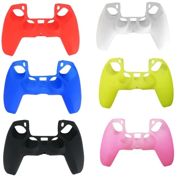

Silicone Soft Joypad Skin Cover Protective Case For Sony Playstation Dualshock 5 PS5 Controller Gamepad Protection Accessories