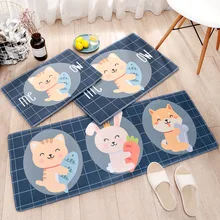 Мультяшный длинный кухонный коврик, коврик для ванной, домашний коврик для входа, Впитывающий Коврик для спальни, гостиной, нескользящий