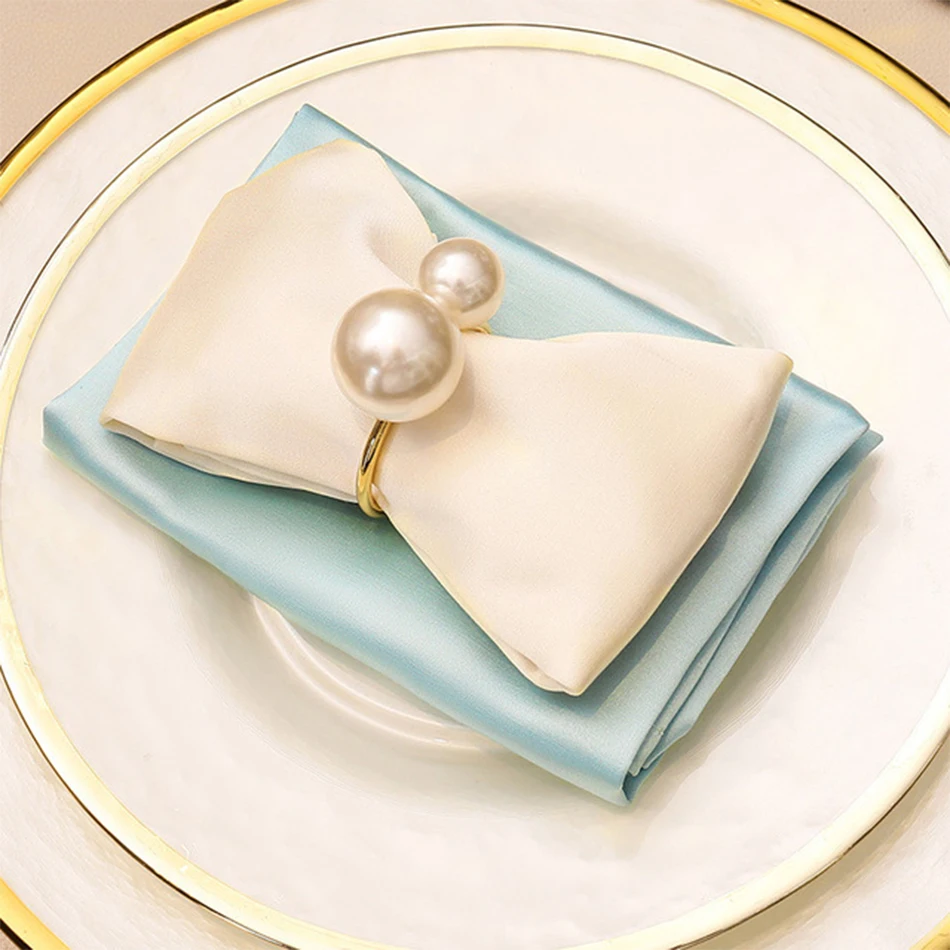 

6PCS Washable Napkins,Reusable High-Grade Plain Cloth Table Mat,Kitchen Tableware Cloth,for Dining Room Family Dinner Weddings