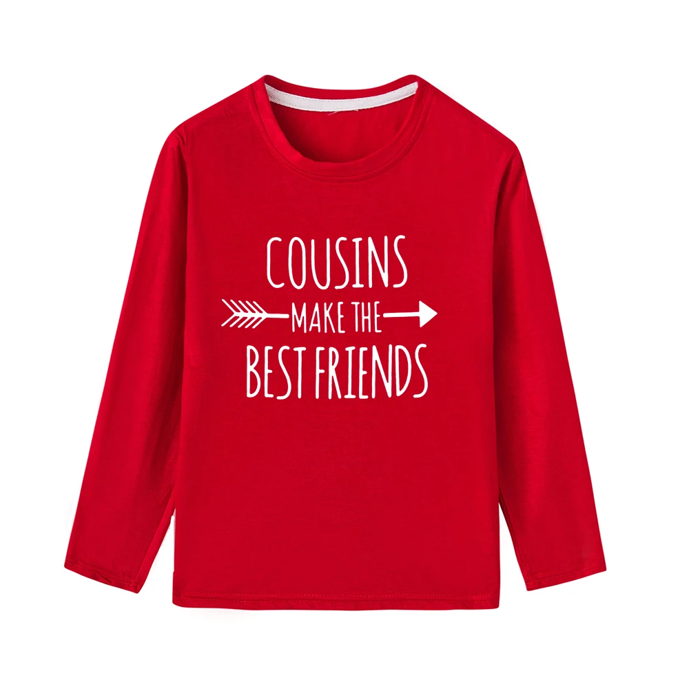 Cousins Make The Best Friends/Детские футболки с длинными рукавами для мальчиков и девочек